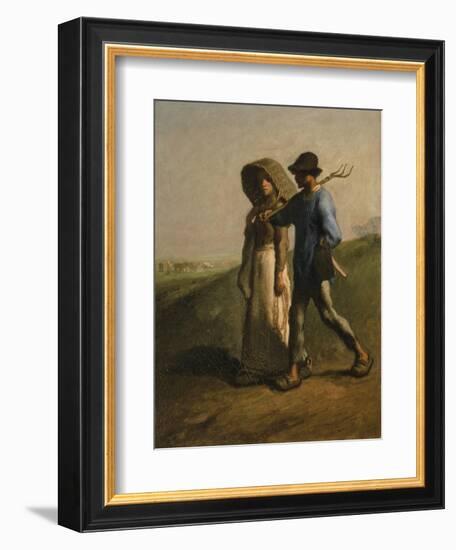 Going to Work, 1851-53-Jean-François Millet-Framed Giclee Print