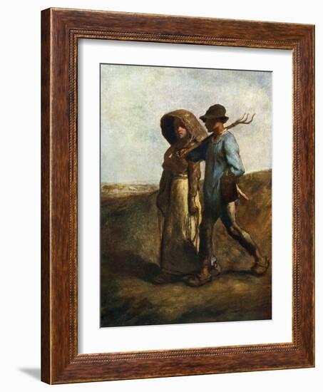 Going to Work, C1850-1851-Jean Francois Millet-Framed Giclee Print