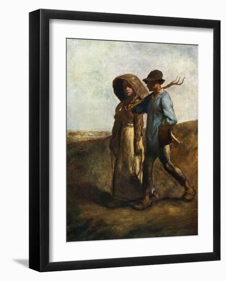 Going to Work, C1850-1851-Jean Francois Millet-Framed Giclee Print