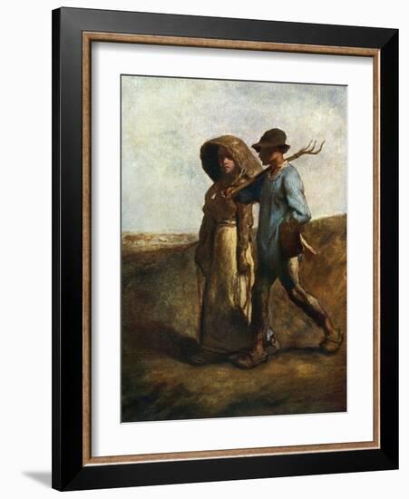 Going to Work, C1850-1851-Jean Francois Millet-Framed Giclee Print