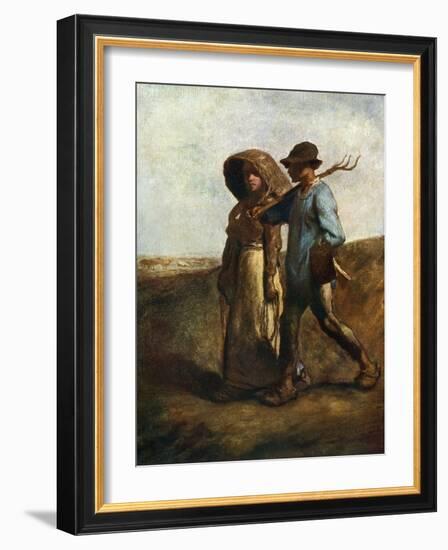 Going to Work, C1850-1851-Jean Francois Millet-Framed Giclee Print