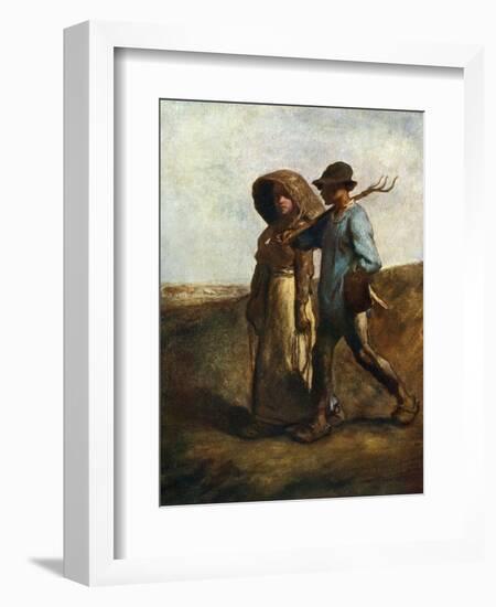 Going to Work, C1850-1851-Jean Francois Millet-Framed Giclee Print