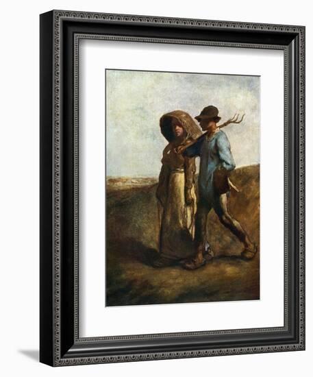 Going to Work, C1850-1851-Jean Francois Millet-Framed Giclee Print