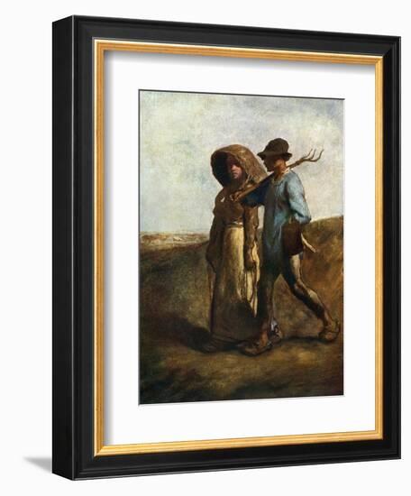 Going to Work, C1850-1851-Jean Francois Millet-Framed Giclee Print