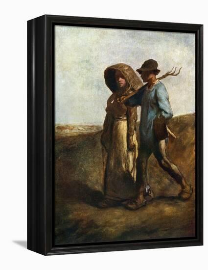 Going to Work, C1850-1851-Jean Francois Millet-Framed Premier Image Canvas