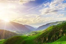 Caucasus Mountains in Georgia. Beautiful Landscape in Kazbeki Region in Georgia-goinyk-Photographic Print