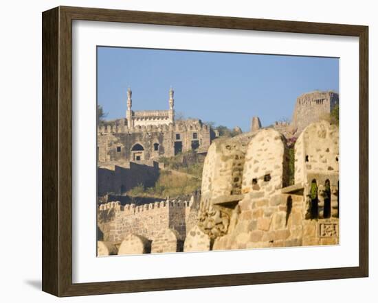 Golconda Fort, Hyderabad, Andhra Pradesh State, India-Marco Cristofori-Framed Photographic Print