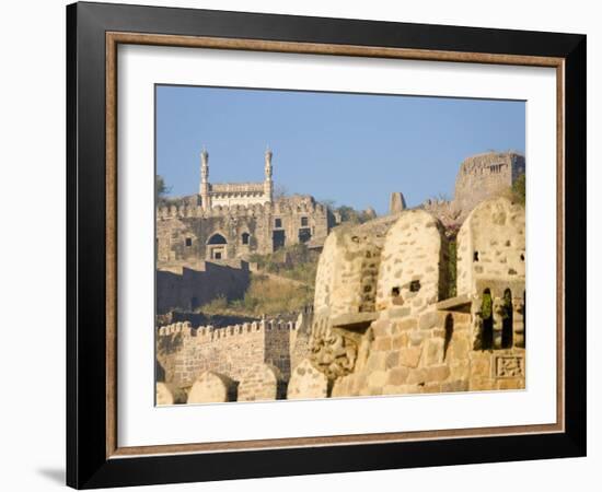 Golconda Fort, Hyderabad, Andhra Pradesh State, India-Marco Cristofori-Framed Photographic Print