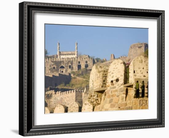 Golconda Fort, Hyderabad, Andhra Pradesh State, India-Marco Cristofori-Framed Photographic Print