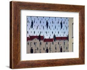 Golconde-Rene Magritte-Framed Art Print