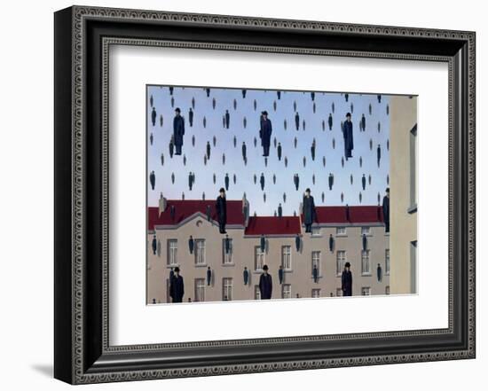 Golconde-Rene Magritte-Framed Art Print