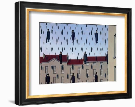 Golconde-Rene Magritte-Framed Art Print