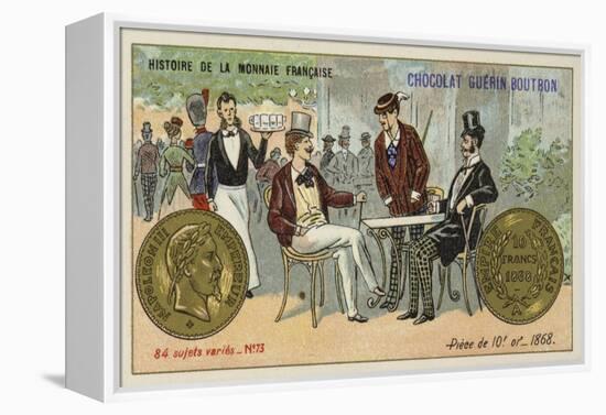 Gold 10 Franc Piece, 1868-null-Framed Premier Image Canvas