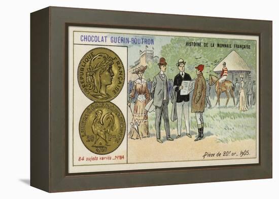 Gold 20 Franc Piece, 1905-null-Framed Premier Image Canvas