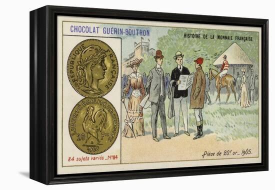 Gold 20 Franc Piece, 1905-null-Framed Premier Image Canvas