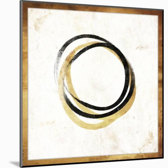 Gold Abstract II-Jace Grey-Mounted Art Print