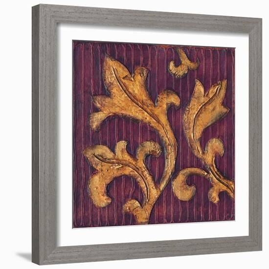 Gold Acanthus II-Jillian Jeffrey-Framed Art Print