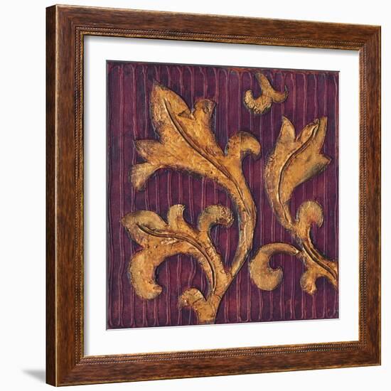 Gold Acanthus II-Jillian Jeffrey-Framed Art Print