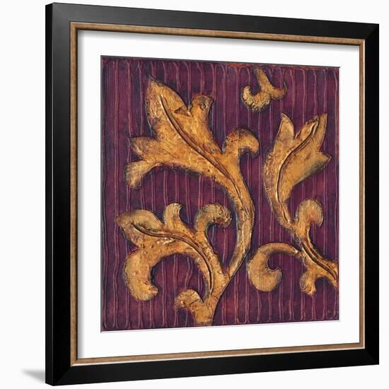 Gold Acanthus II-Jillian Jeffrey-Framed Art Print