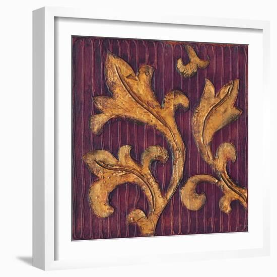 Gold Acanthus II-Jillian Jeffrey-Framed Art Print