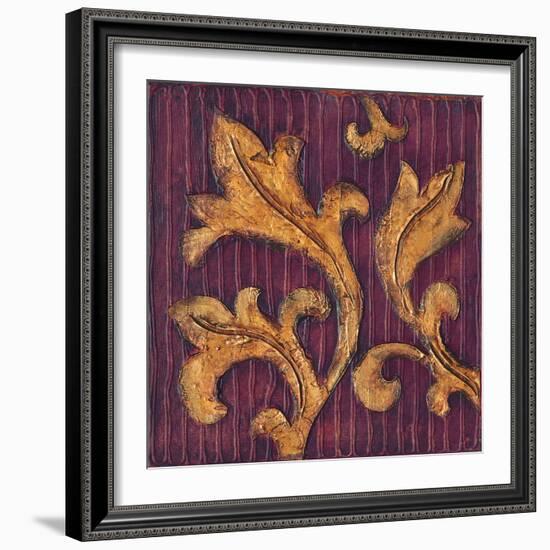 Gold Acanthus II-Jillian Jeffrey-Framed Art Print