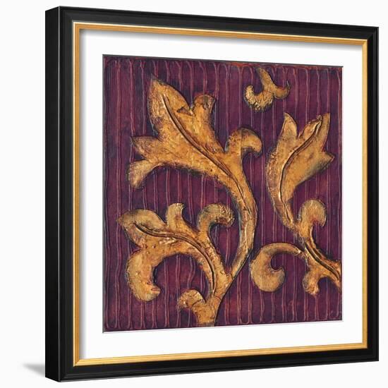 Gold Acanthus II-Jillian Jeffrey-Framed Art Print