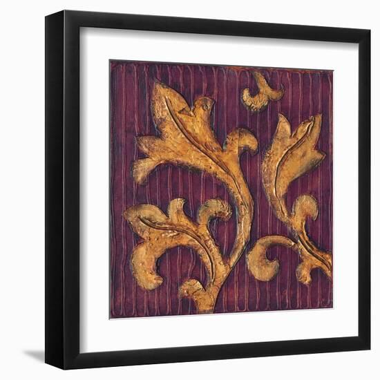 Gold Acanthus II-Jillian Jeffrey-Framed Art Print