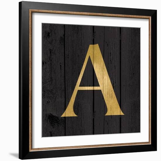 Gold Alphabet A-N. Harbick-Framed Art Print