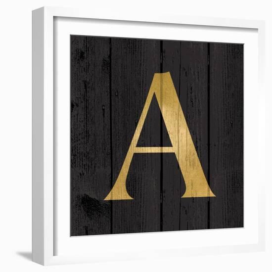 Gold Alphabet A-N. Harbick-Framed Art Print