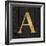 Gold Alphabet A-N. Harbick-Framed Art Print
