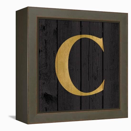 Gold Alphabet C-N. Harbick-Framed Stretched Canvas