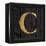 Gold Alphabet C-N. Harbick-Framed Stretched Canvas