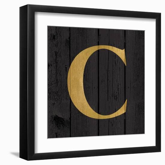 Gold Alphabet C-N. Harbick-Framed Art Print