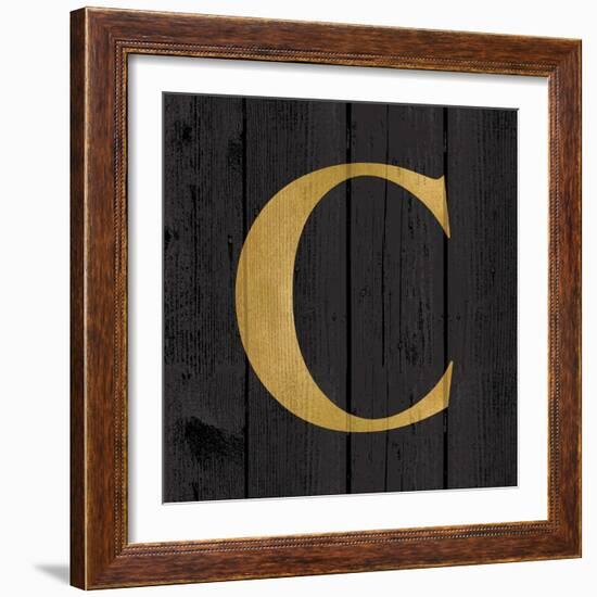 Gold Alphabet C-N. Harbick-Framed Art Print