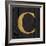 Gold Alphabet C-N. Harbick-Framed Art Print