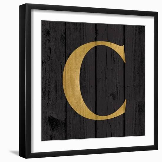 Gold Alphabet C-N. Harbick-Framed Art Print