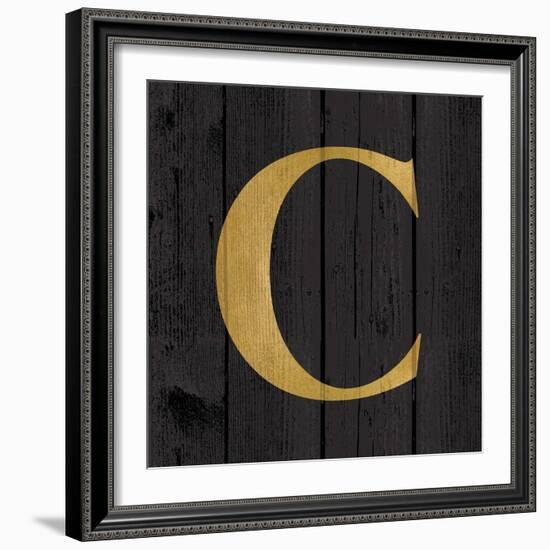 Gold Alphabet C-N. Harbick-Framed Art Print