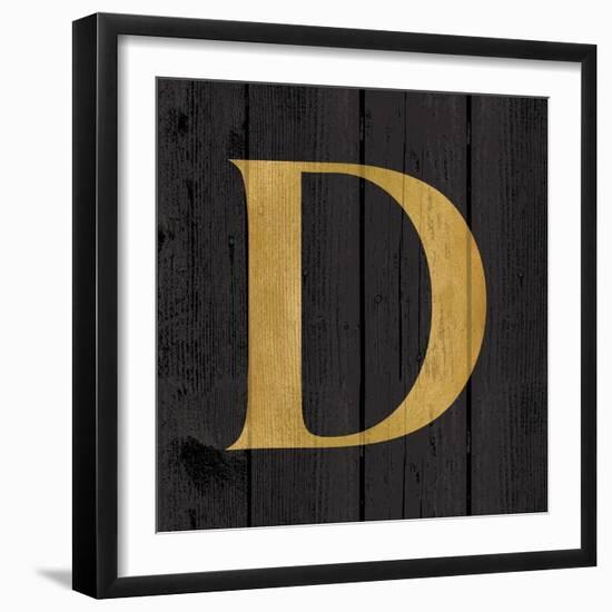 Gold Alphabet D-N. Harbick-Framed Art Print