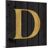 Gold Alphabet D-N. Harbick-Mounted Art Print