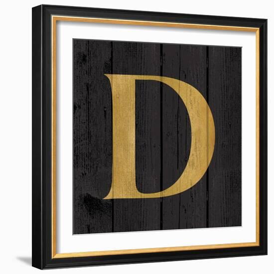 Gold Alphabet D-N. Harbick-Framed Art Print