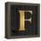 Gold Alphabet F-N. Harbick-Framed Stretched Canvas