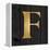 Gold Alphabet F-N. Harbick-Framed Stretched Canvas