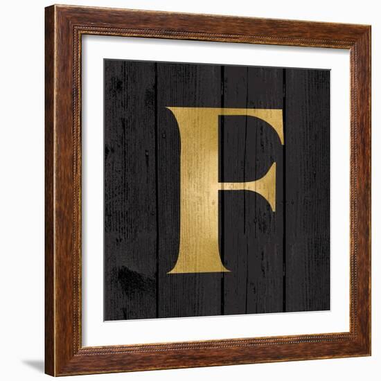 Gold Alphabet F-N. Harbick-Framed Art Print