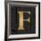 Gold Alphabet F-N. Harbick-Framed Art Print