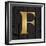 Gold Alphabet F-N. Harbick-Framed Art Print