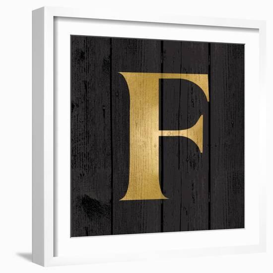 Gold Alphabet F-N. Harbick-Framed Art Print