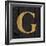 Gold Alphabet G-N. Harbick-Framed Art Print