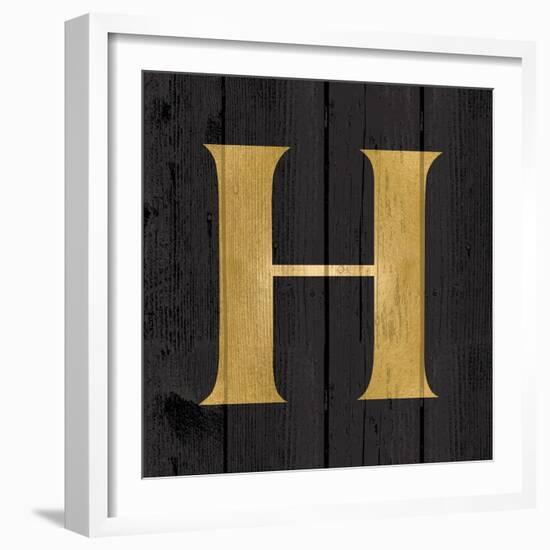 Gold Alphabet H-N. Harbick-Framed Art Print