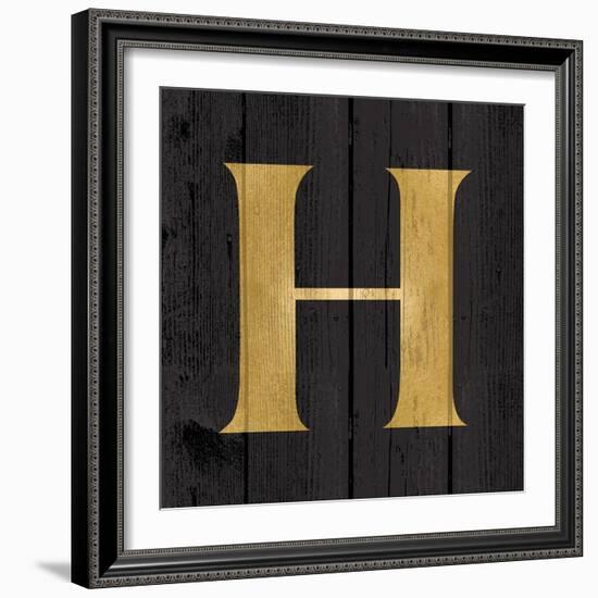 Gold Alphabet H-N. Harbick-Framed Art Print