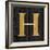 Gold Alphabet H-N. Harbick-Framed Art Print